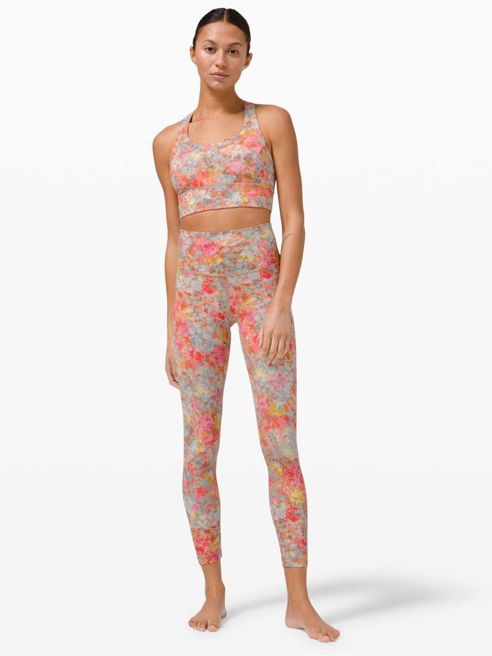 Lululemon Unlimit High Rise Tight 25" Size 2 Inflorescence Multi Nulu Leggings